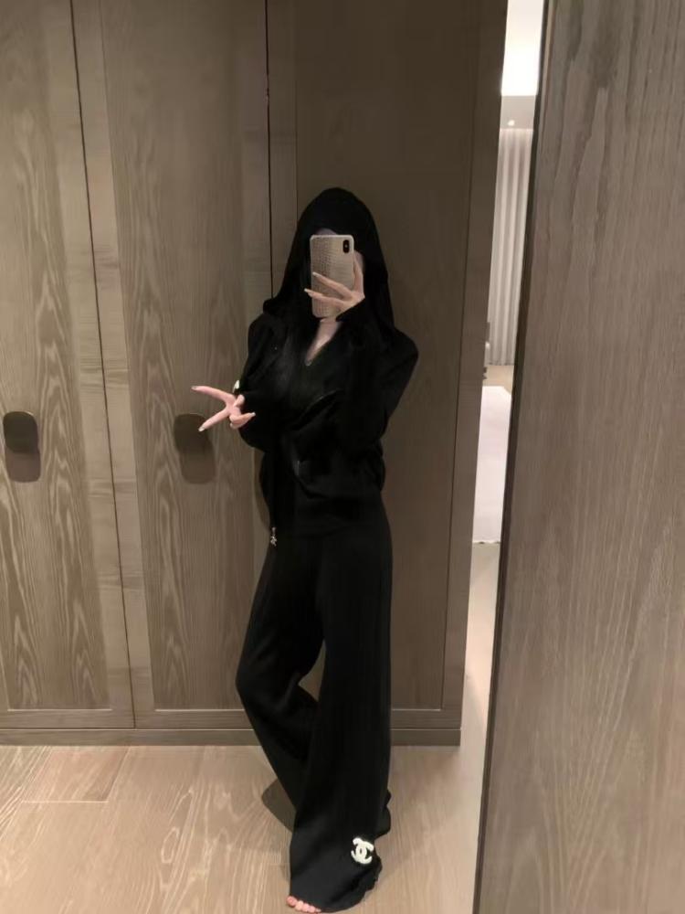 Chanel Black Knit Set