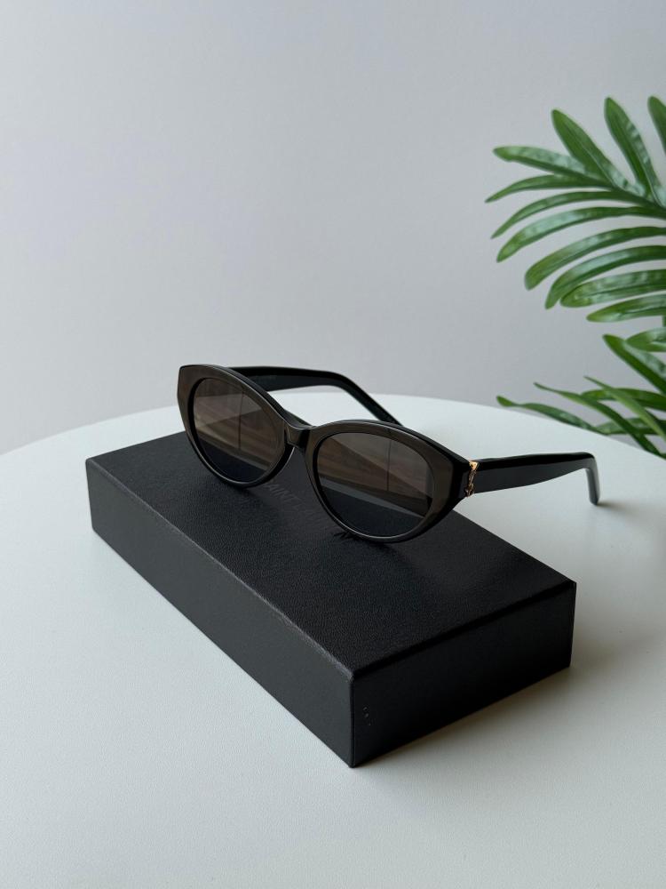 Black Oval Sunglasses