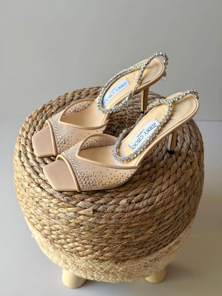 Jimmy Choo Crystal Heel Sandals