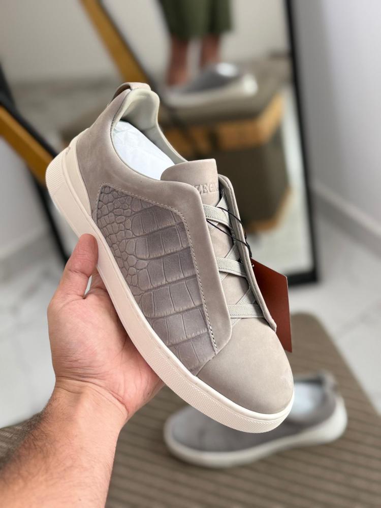 ZEGNA Triple Stitch Low Top Sneaker