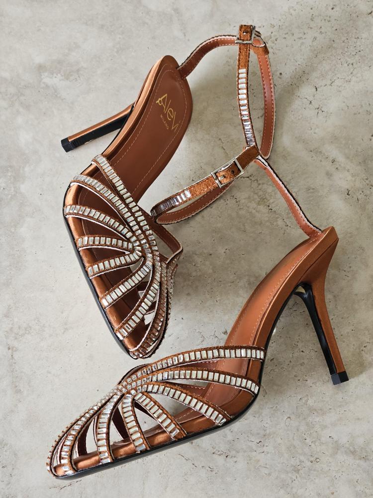 Alevi Milano Crystal Embellished Heels