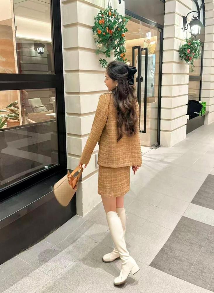 Chanel Tweed Two Piece Set