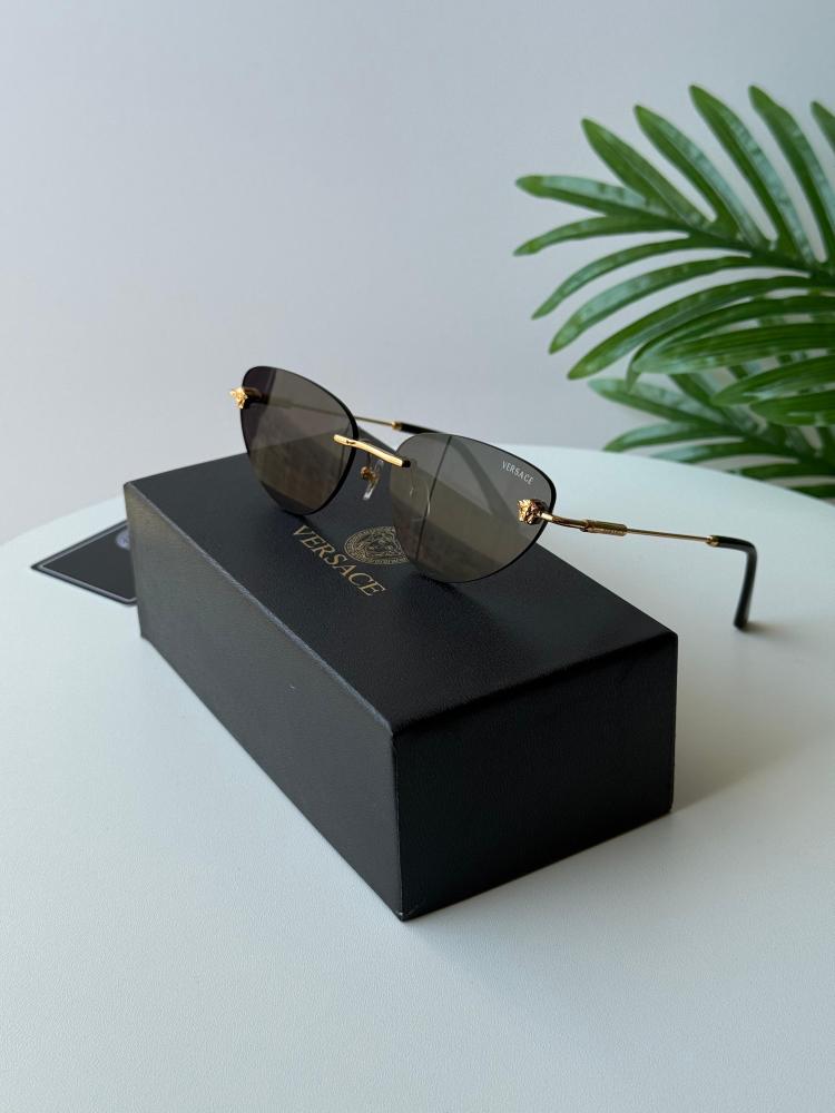 Versace Rimless Medusa Sunglasses