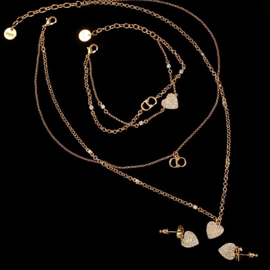 Dior Heart Charm Set
