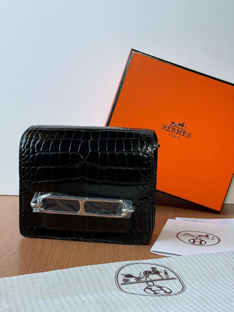 Hermès Roulis Crocodile Mini Bag