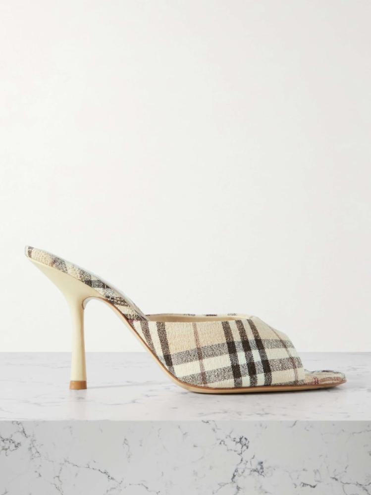 Burberry Check Mule Heels