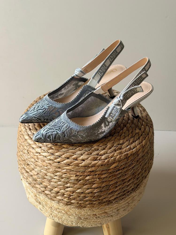 Dior Slingback Mesh Pumps