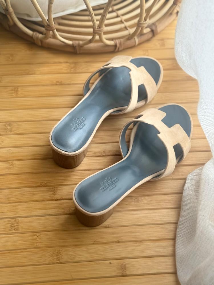 Hermes Oran Flat And Heel Sandal