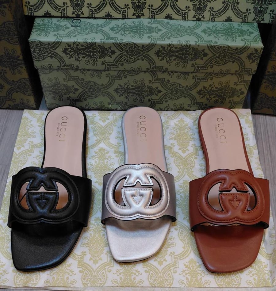 Gucci Interlocking G Slide Sandals