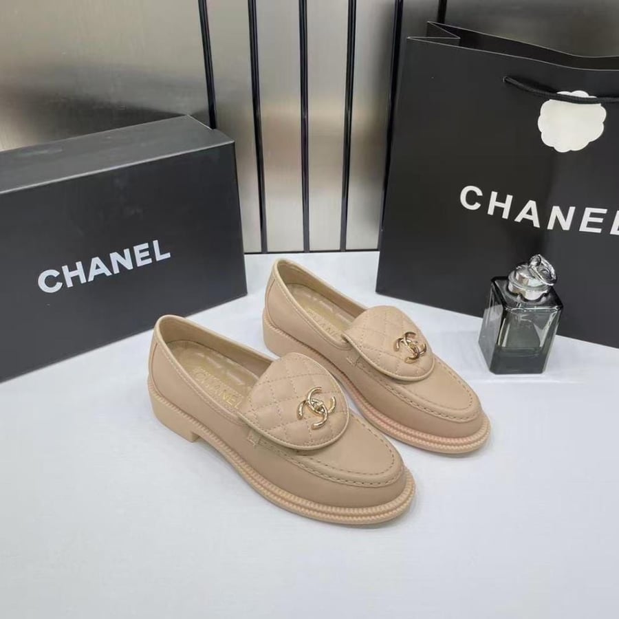 Chanel Quilted CC Loafers