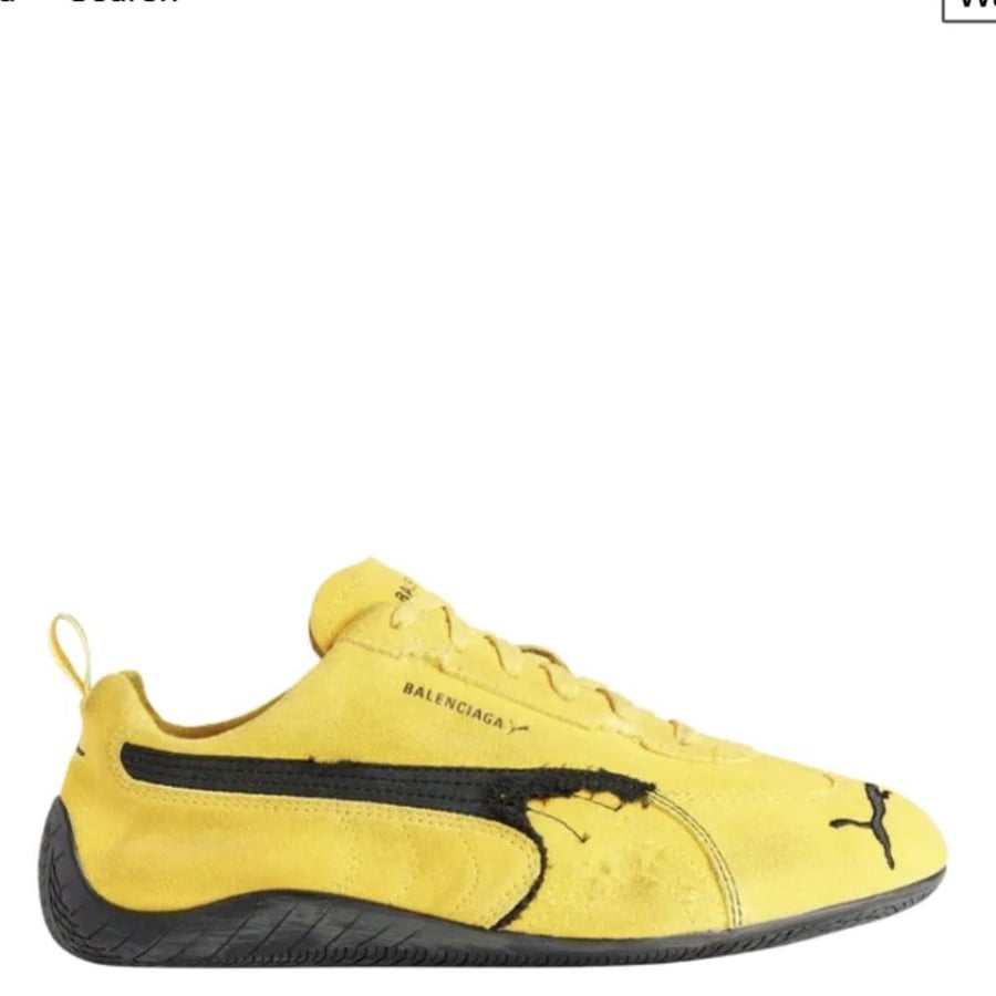 PUMA Balenciaga x Speedcat Suede 'black yellow