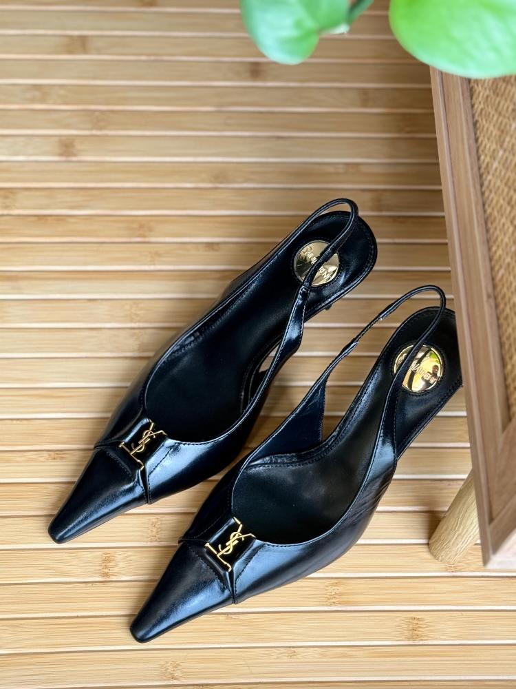 Saint Laurent YSL Slingback Heels