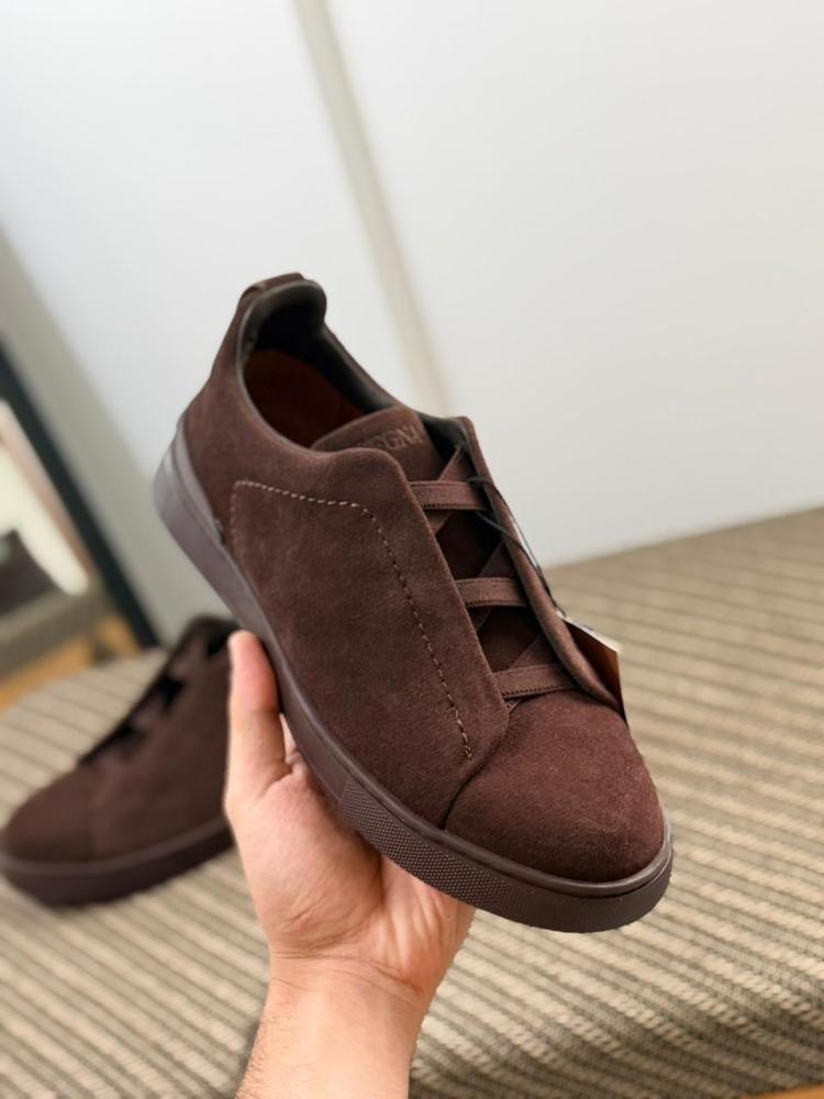 ZEGNA Suede Casual Sneakers