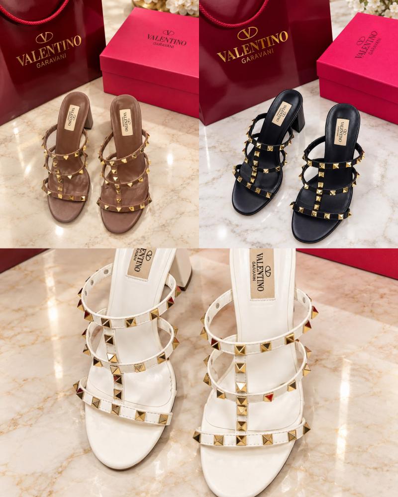 Valentino Rockstud Cage Mule 7cm
