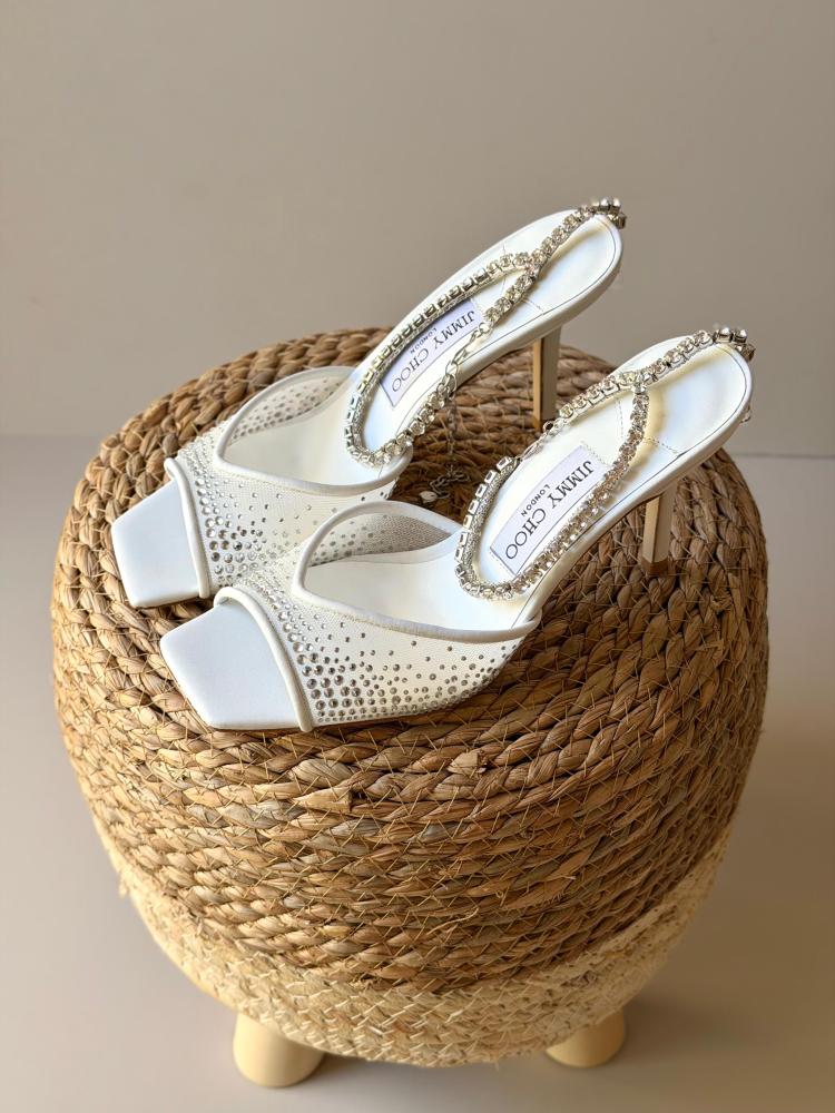 Jimmy Choo Crystal Heel Sandals