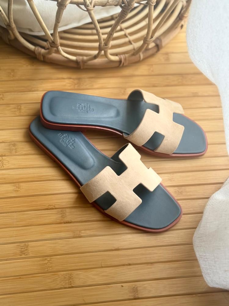 Hermes Oran Flat And Heel Sandal