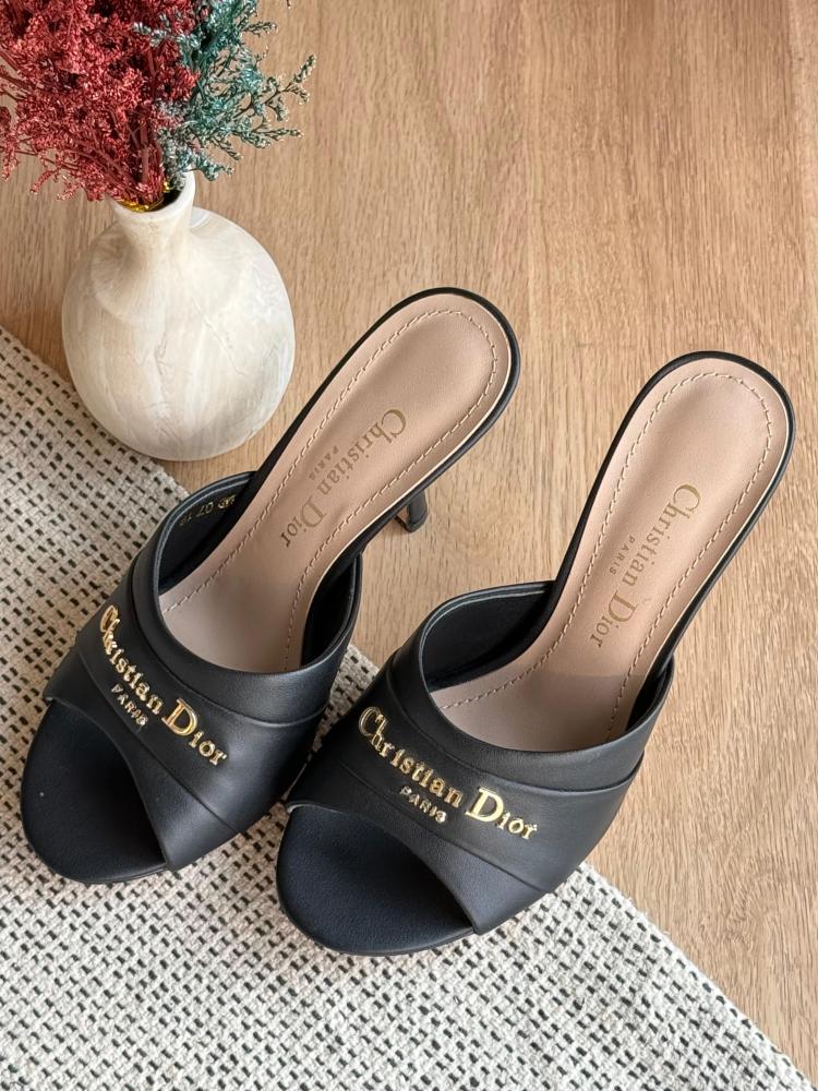 Dior Satin Slip-On Heels