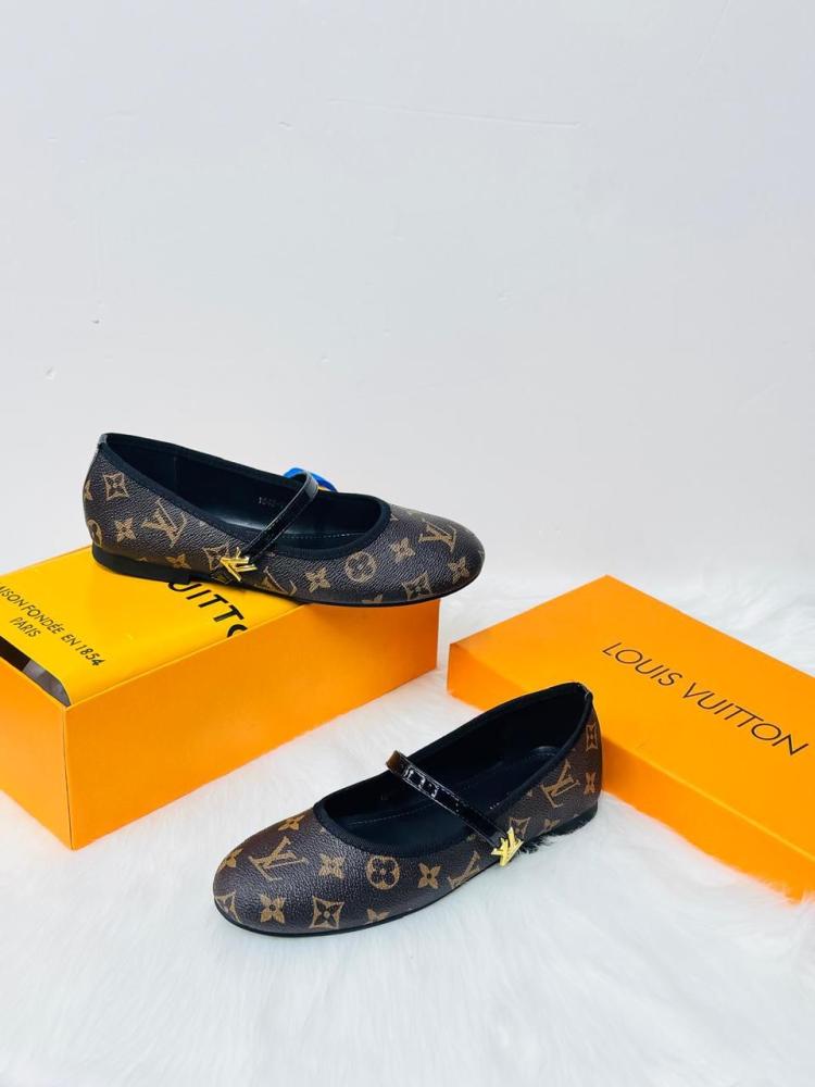 Louis Vuitton Monogram Mary Jane Ballerina Flats