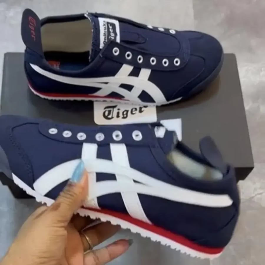Onitsuka Mexico 66 Slip-On 'Navy Red'