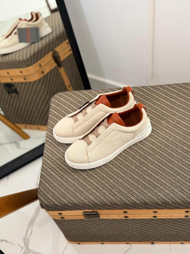 ZEGNA Triple Stitch Low Top Sneaker