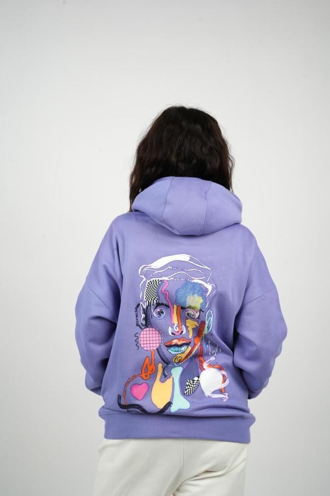هودي بنفسجي Purple