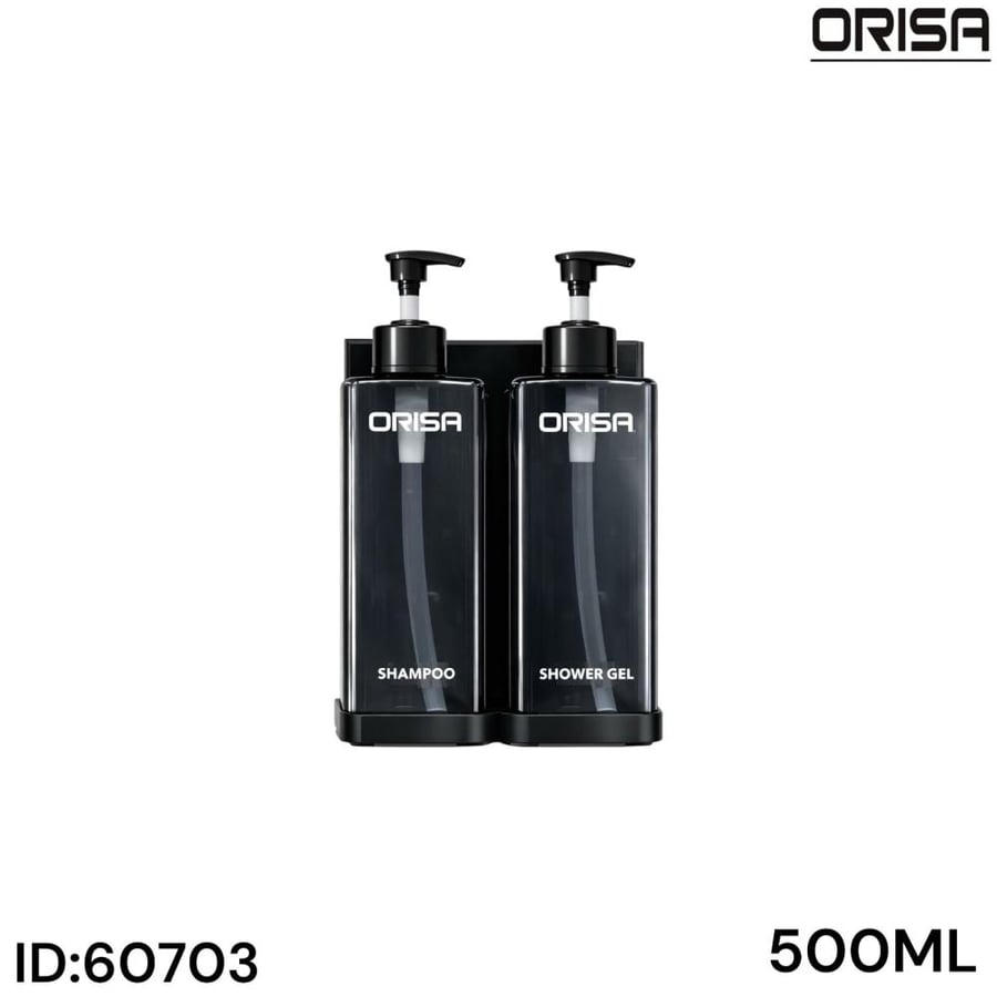 موزع صابون وشامبو لون شفاف دائري ماركة ORISA