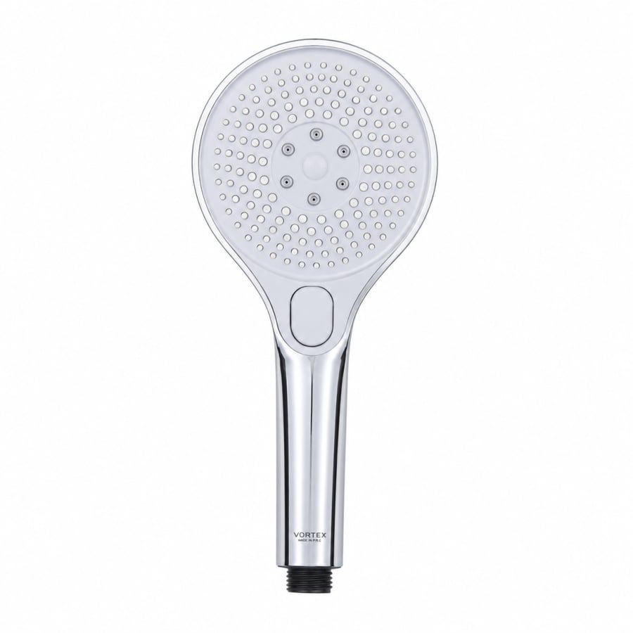 Portable hand shower with water pressure pump and hose