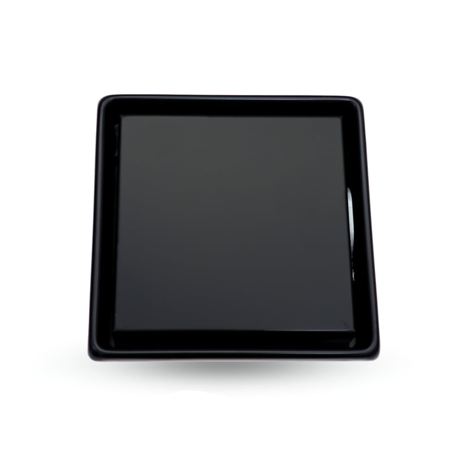 Hidden drain (tile) with black Italian cover