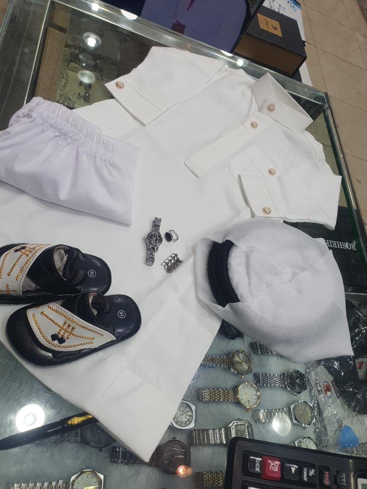 Children's thobe with gold embroidery, high quality