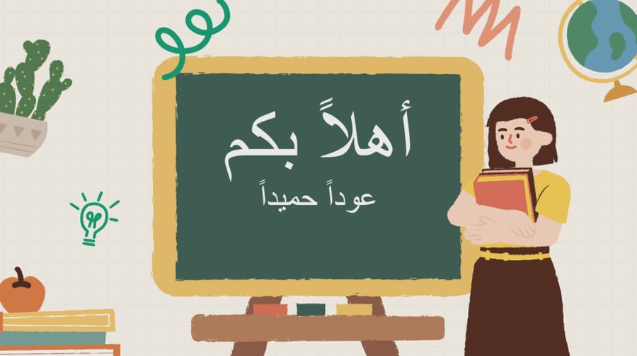 للمعلمات عرض ومسابقات اول حصة دراسية
