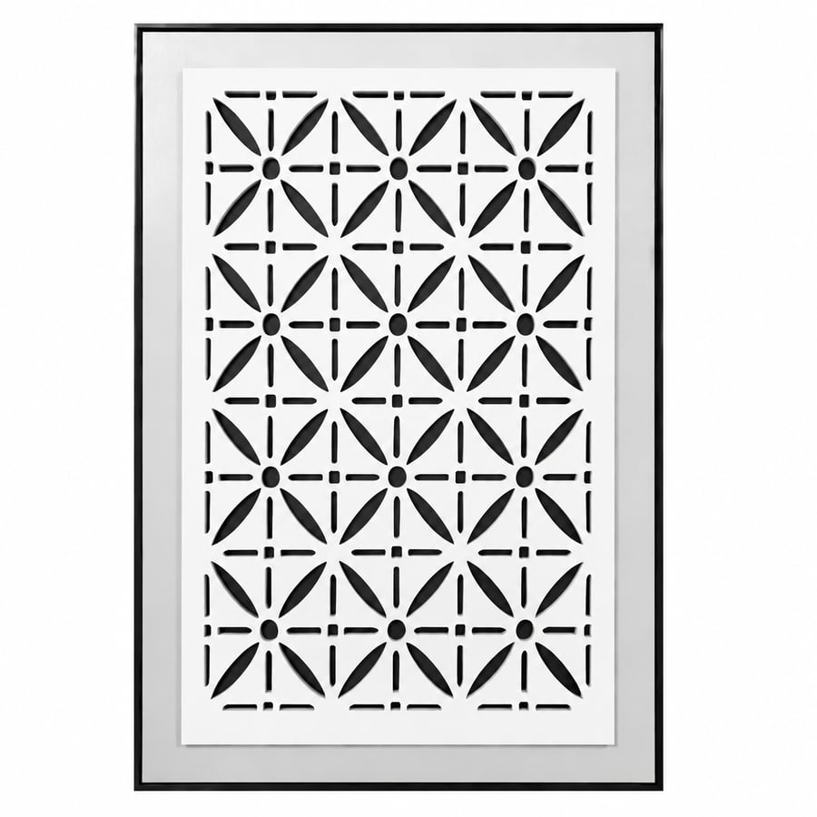 لوحة ديكور بإطار أسود مقاس 120 × 80 سم