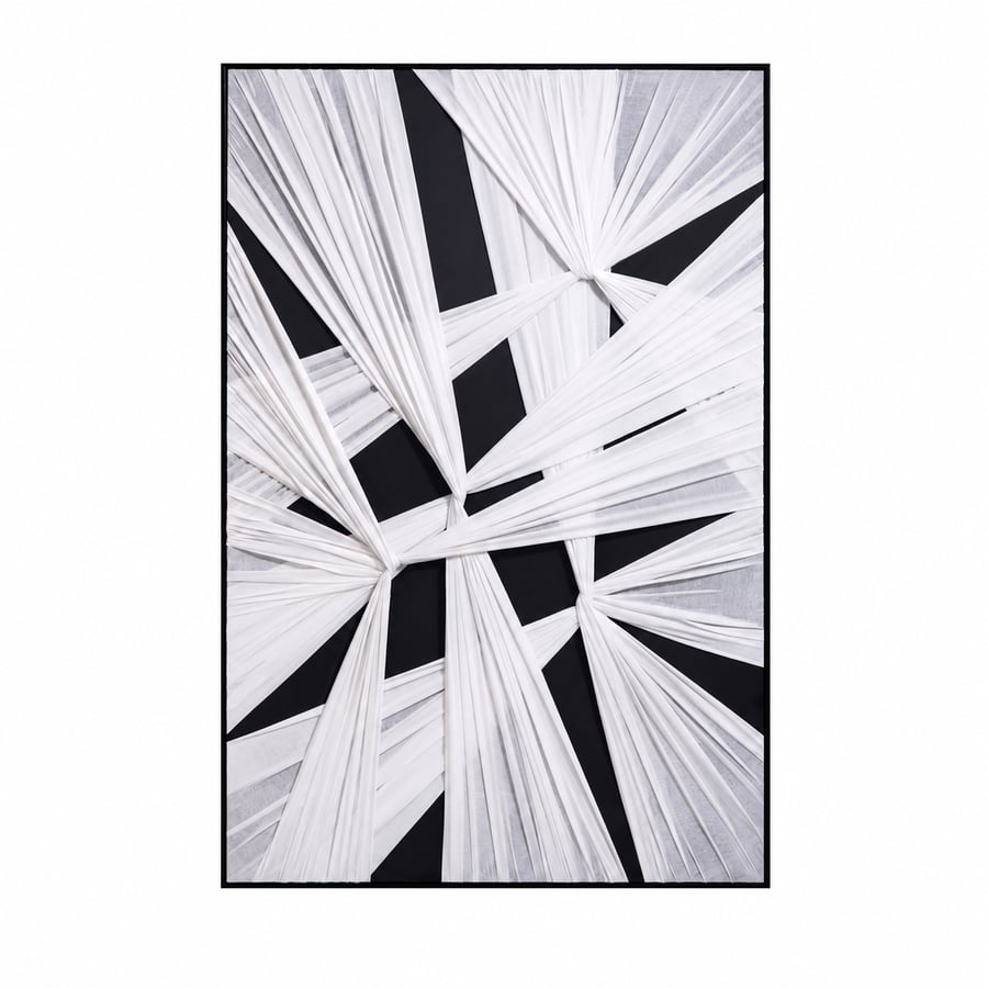 لوحة ديكور عصرية بإطار أسود مقاس 100 × 150 سم