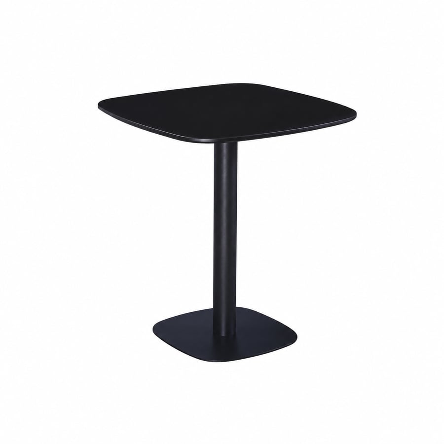 طاولة مقهى خشبية مقاس 80 × 80 سم باللون الأسود
