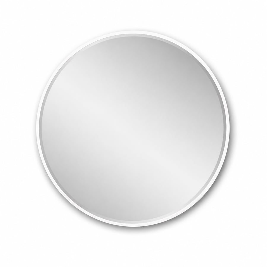 مراية حائط بأطار ابيضمقاس 100× 100 سم