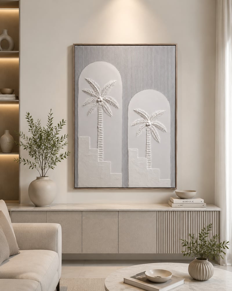 لوحة حائط فاخرة بإطار أسود مقاس 120 × 80 سم