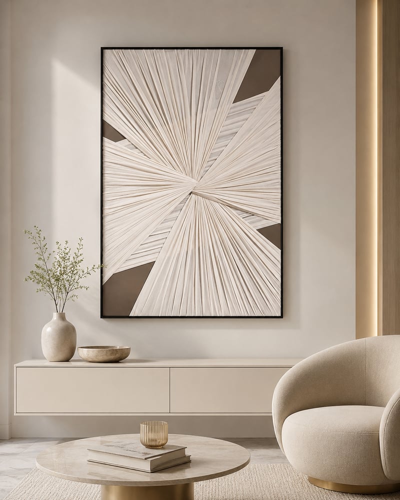 لوحة فنية للحائط بإطار أسود مقاس 80 × 120 سم