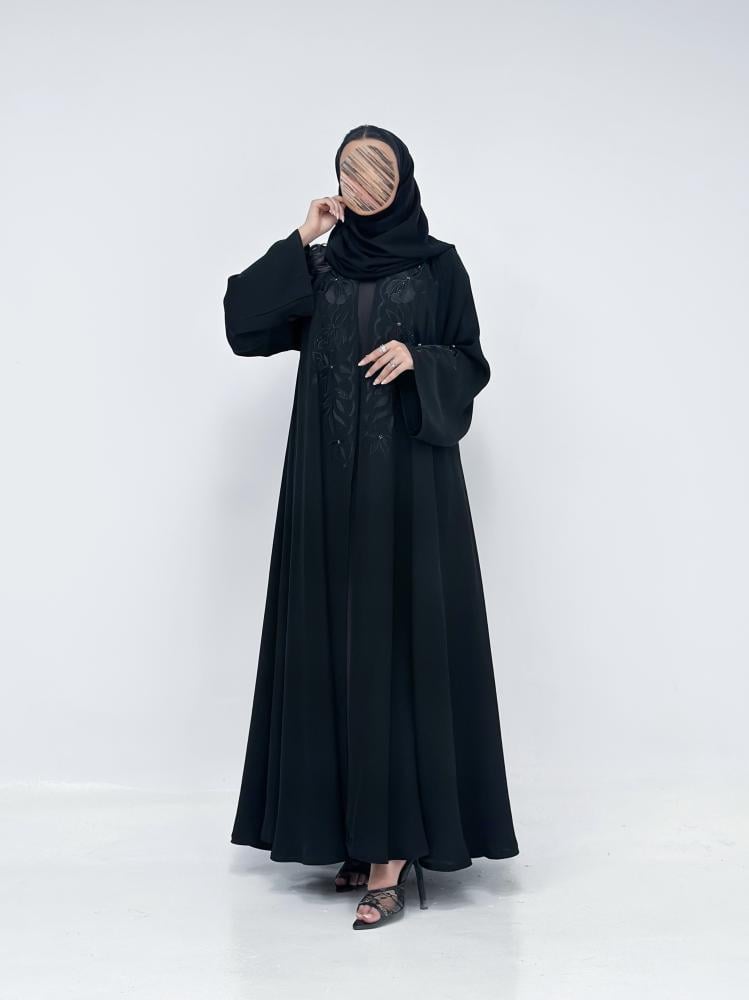 عباية الغالية تطريز السوداء 100994