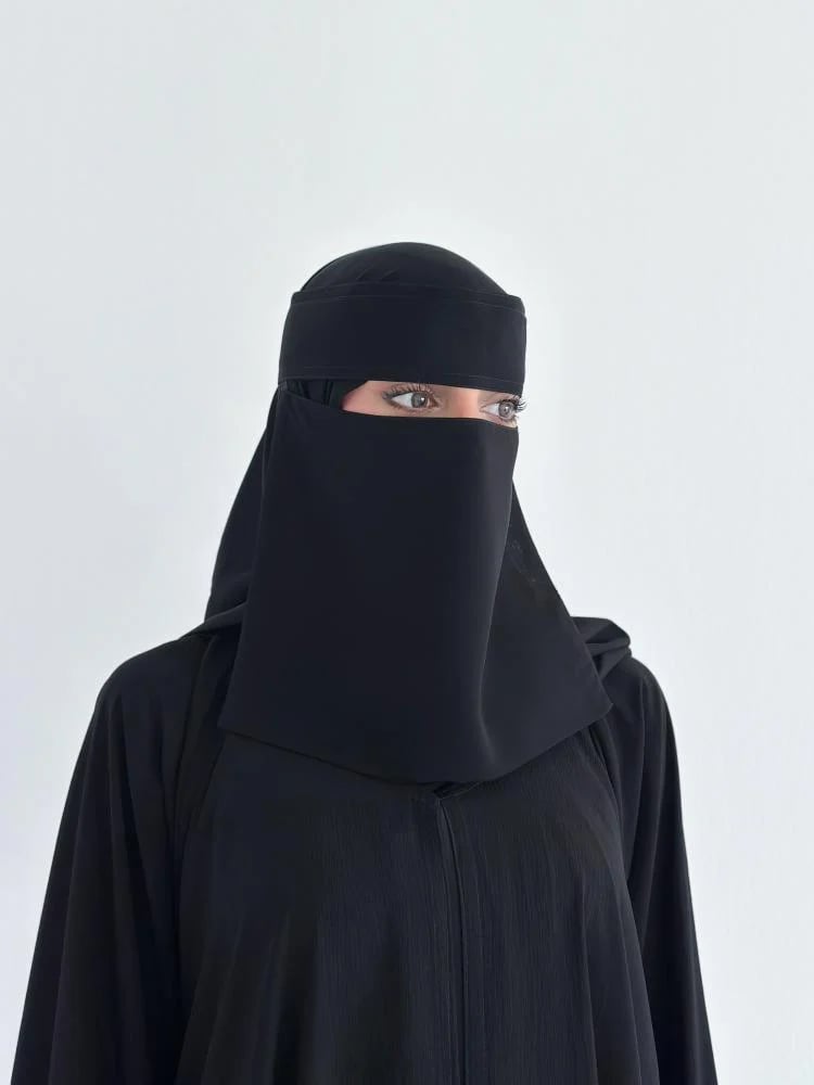 نقاب وسط مطاط قصير - 1007