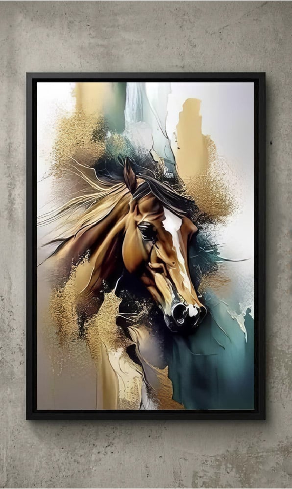 لوحات فنية للخيل "فارس الضياء"(طباعة)