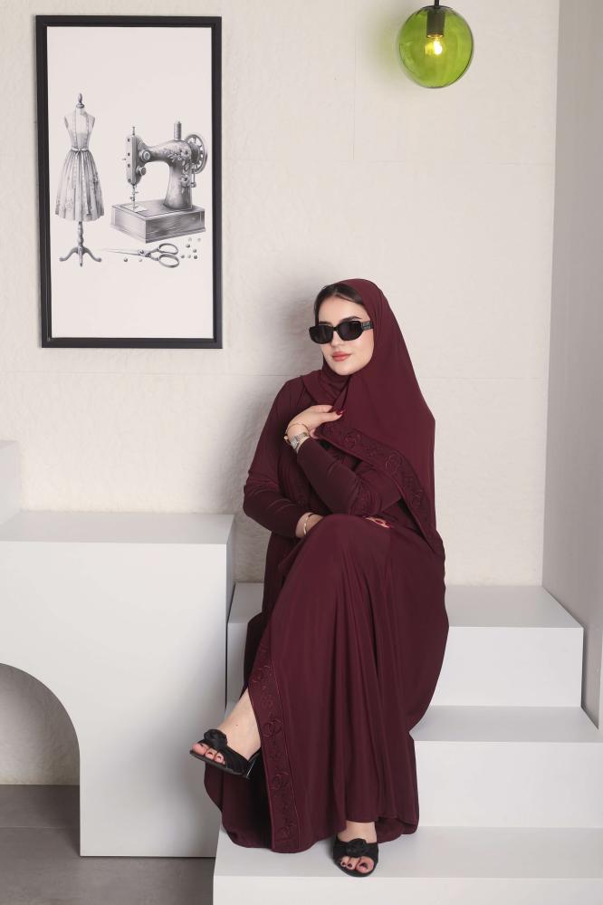 عباية نص كلوش قماش المتميزة 07