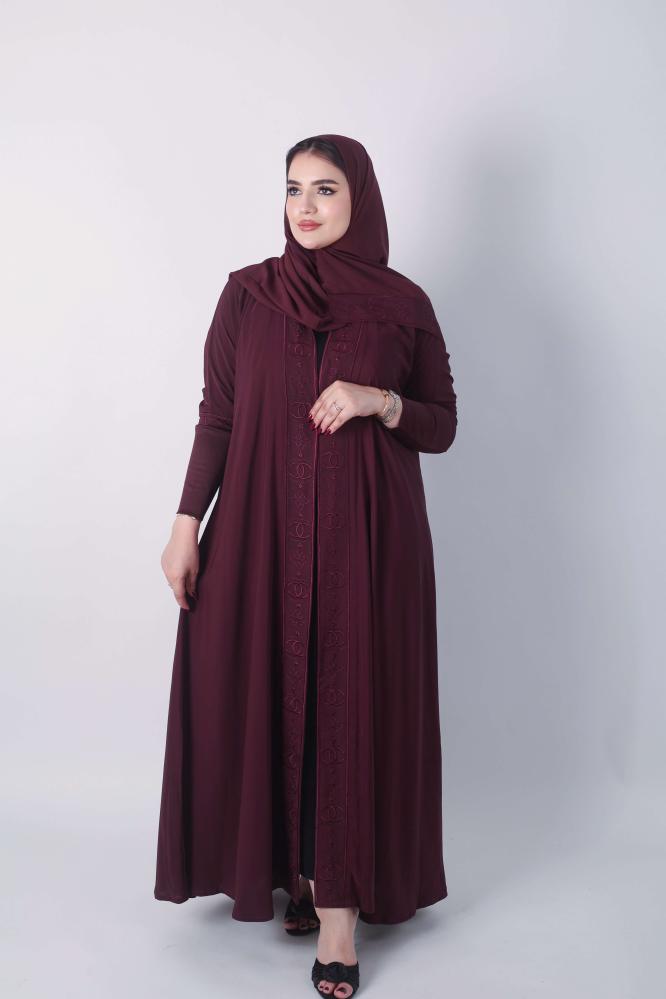 عباية نص كلوش قماش المتميزة 07