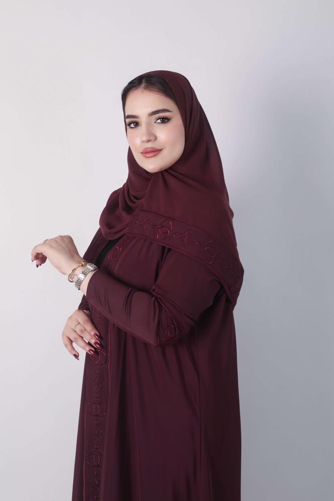 عباية نص كلوش قماش المتميزة 07