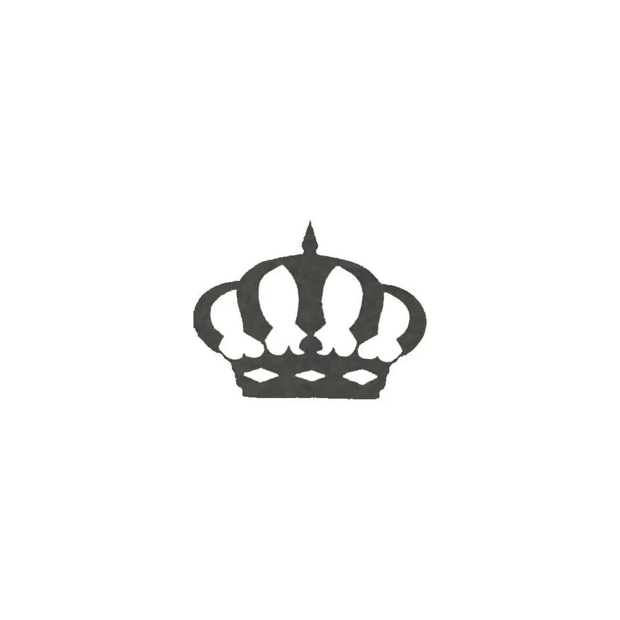 ستيكر تاج اسود صغير
