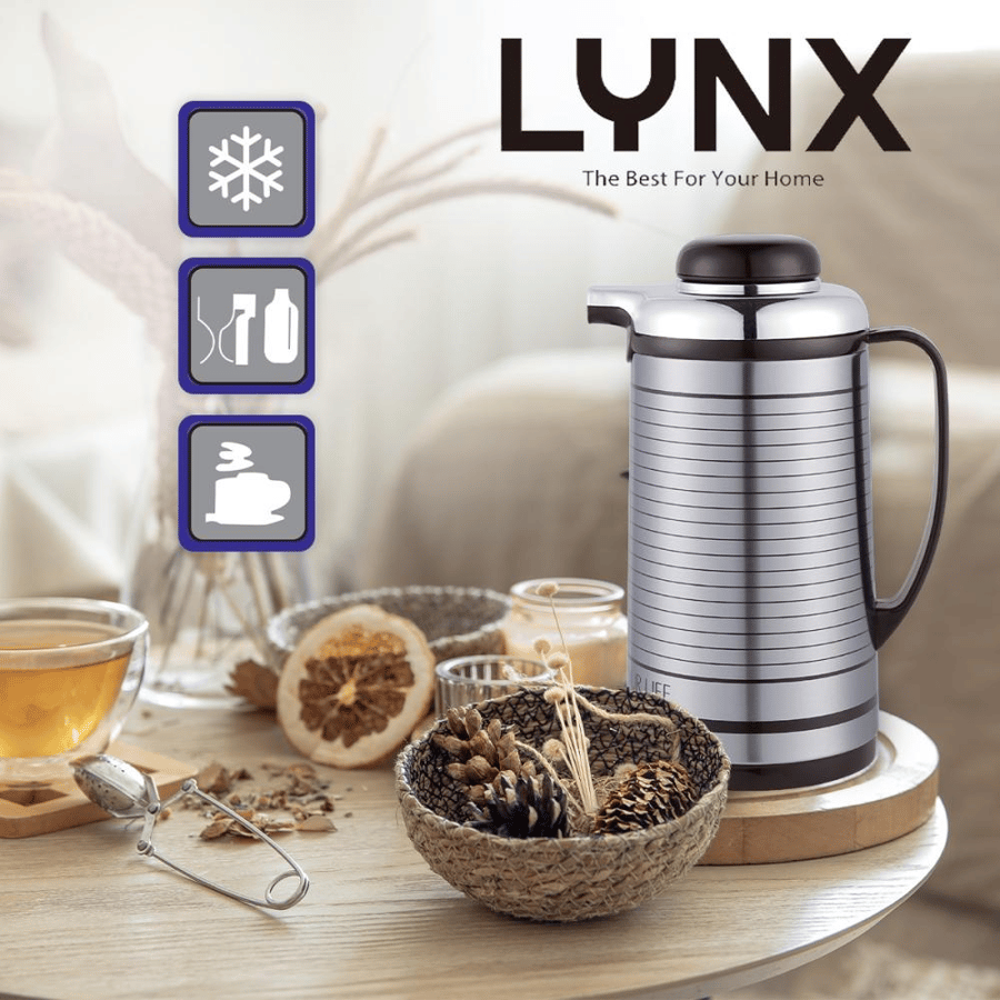 ترمس قهوة لينكس عازل للحرارة 1.6 لتر– حرارة تدوم وطعم ثابت