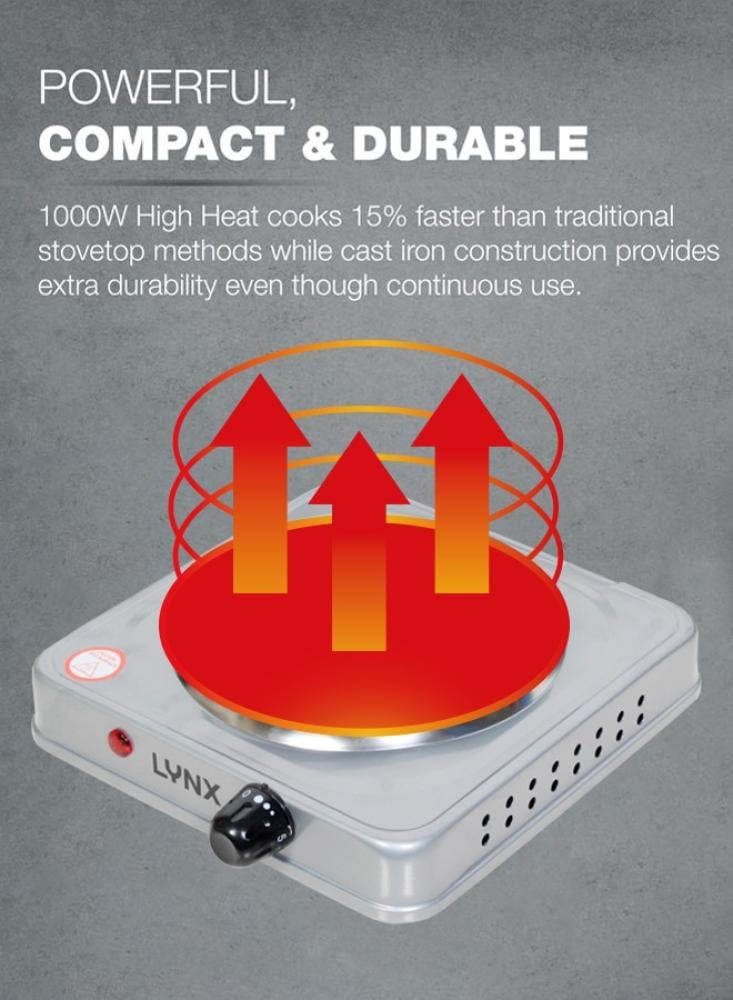 Small electric stove – single network flame with power 1000 watts