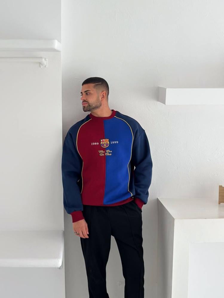 سويتر برشلونة الكلاسيكي الفخم إصدار 1989-1999 | زافيو