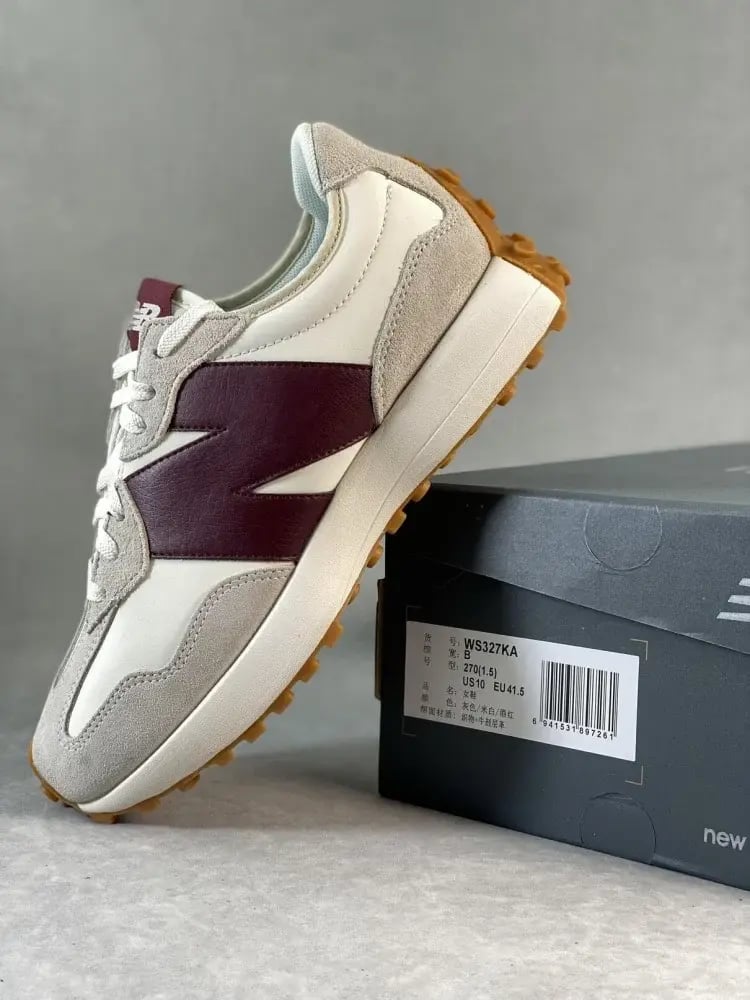 New Balance 327 Dark Red | نيو بالانس 327 أبيض