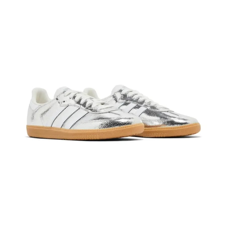 ADIDAS 'Samba 'Cracked Metallic Pack - Silver '