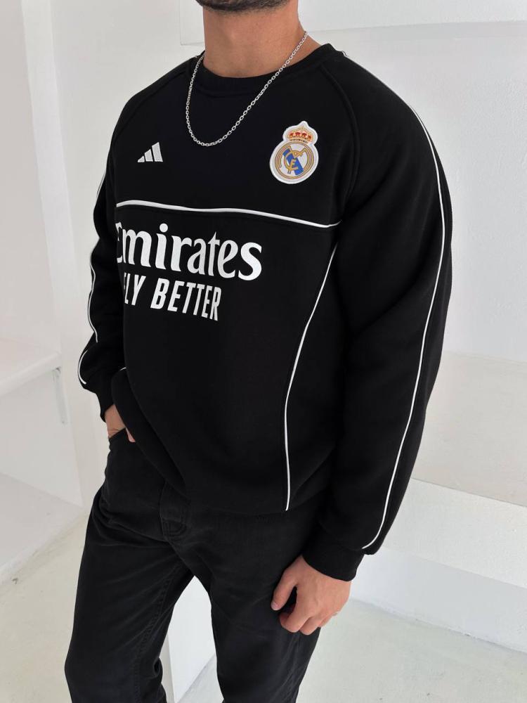 سويتر ريال مدريد الأسود الشتوي من متجر زافيو