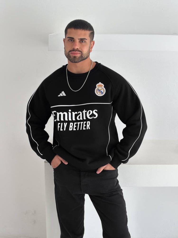 سويتر ريال مدريد الأسود الشتوي من متجر زافيو